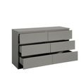 Oslo Wide Chest - 6 Drawer - Grey
