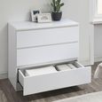 Oslo Small Chest - 3 Drawer - White