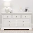 Paisley White Painted 3+4 Drawer Wide Chest