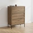 Palmdale Chest - 3 Drawer - Smoked Oak