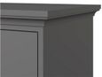 Paris Grey 5 Drawer Narrow Chest