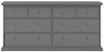 Paris Grey 8 Drawer Wide Chest