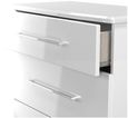 Paris White Gloss 3 Drawer Deep Chest