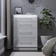 Paris White Gloss 4 Drawer Deep Chest