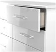 Paris White Gloss 6 Drawer Midi Chest