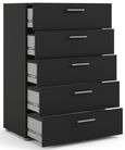 Pepe Black 5 Drawer Chest