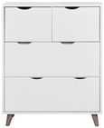 Perce White 4 Drawer Chest