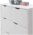 Perce White 4 Drawer Chest