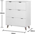 Perce White 4 Drawer Chest