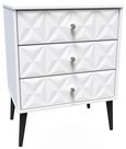 Pixel White 3 Drawer Midi Chest