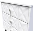 Pixel White 3 Drawer Midi Chest