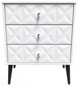 Pixel White 3 Drawer Midi Chest