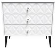 Pixel White 3 Drawer Small Chest