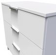 Plymouth White Gloss 3 Drawer Small Chest