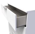Plymouth White Gloss 4 Drawer Chest