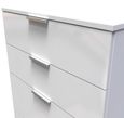Plymouth White Gloss 4 Drawer Deep Chest