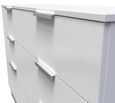 Plymouth White Gloss 6 Drawer Midi Chest