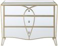 Pristina Chest - 3 Drawer - Champagne Mirrored
