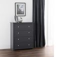 Radley Chest of Drawers - 4 Drawer - Dark Grey