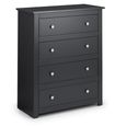 Radley Chest of Drawers - 4 Drawer - Dark Grey