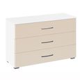 Rauch Aditio 3 Drawer Wide Chest - Alpine White and Champagne