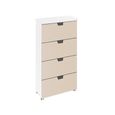 Rauch Aditio 4 Drawer Narrow Chest - Alpine White and Champagne