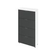 Rauch Aditio 4 Drawer Narrow Chest - Alpine White and Metallic Dark Grey