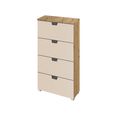 Rauch Aditio 4 Drawer Narrow Chest - Artisan Oak and Champagne