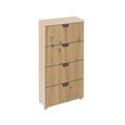 Rauch Aditio 4 Drawer Narrow Chest - Champagne and Artisan Oak