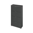 Rauch Aditio 4 Drawer Narrow Chest - Metallic Dark Grey