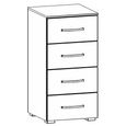 Rauch Aditio 4 Drawer Narrow Chest - Sonoma Oak and Alpine White