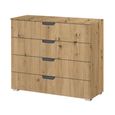 Aditio Wide Chest - 4 Drawer - Artisan Oak