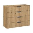 Aditio Wide Chest - 4 Drawer - Artisan Oak