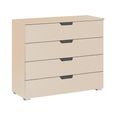 Aditio Wide Chest - 4 Drawer - Champagne