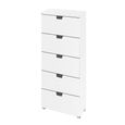 Aditio Tall Chest - 5 Drawer - Alpine White
