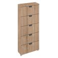 Aditio Tall Chest - 5 Drawer - Sonoma Oak