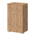 Rauch Alabama 4 Drawer Narrow Chest - Artisan Oak