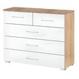 Rauch Alegro 3+2 Drawer Chest - Sonoma Oak and Alpine White
