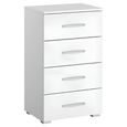Rauch Alegro 4 Drawer Narrow Chest - Alpine White