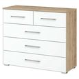 Rauch Alvor 3+2 Drawer Chest - Sonoma Oak and Alpine White