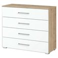 Rauch Alvor 4 Drawer Chest - Sonoma Oak and Alpine White
