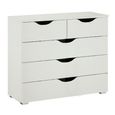 Rauch Arnstein 3+2 Drawer Chest - Alpine White