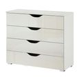 Rauch Arnstein 4 Drawer Chest - Alpine White and White High Gloss