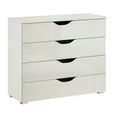 Rauch Arnstein 4 Drawer Chest - Alpine White and White High Gloss