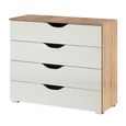 Rauch Arnstein 4 Drawer Chest - Sonoma Oak and Alpine White