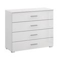 Rauch Elegant4you 4 Drawer Wide Chest - Alpine White and White High Gloss