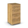 Rauch Evelyn 4 Drawer Narrow Chest - Wild Oak