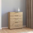 Rauch Flipp 5 Drawer Chest with Adjustable Height - Artisan Oak