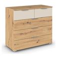 Rauch Monza 5 Drawer Chest - Artisan Oak and Champagne