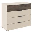 Rauch Sajo 3+2 Drawer Chest - Champagne and Atlantic Dark Oak